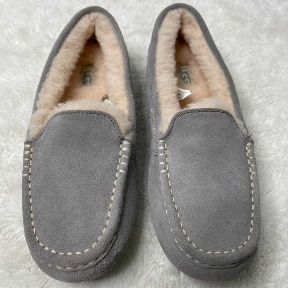UGG #1106878 Women's Light Grey Ansley Slipper Slip On Round Toe Shoes Size 8 - Picture 1 of 10
